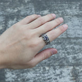 Vintage Heart Stainless Steel Ring