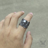 Vintage Spindrift Stainless Steel Skull Ring