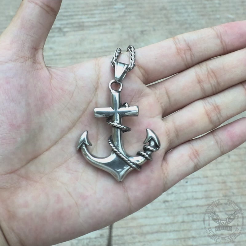 Anchor Stainless Steel Marine Pendant