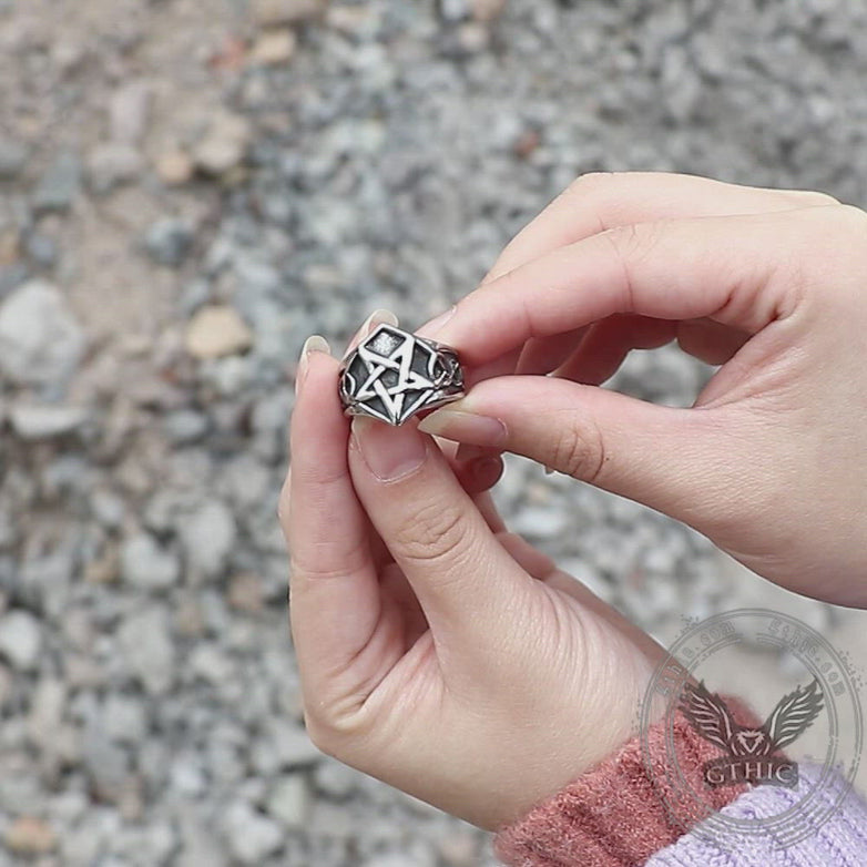 Pentagram Stainless Steel Ring