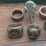 Rings and Pendants Viking Jewelry Set