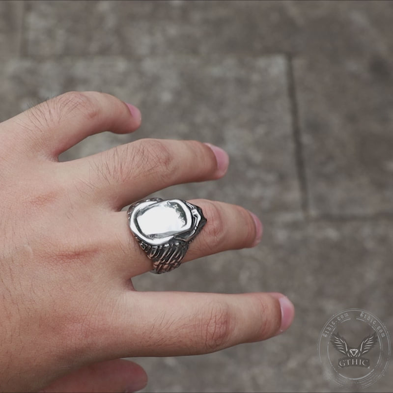 Punk Predator Elder Stainless Steel Ring