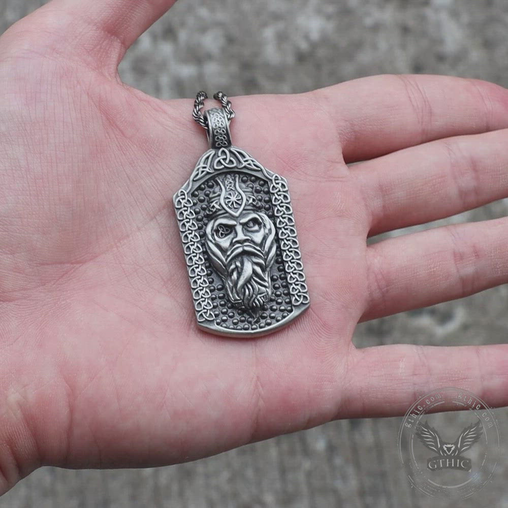 The All-Father Odin Pure Tin Viking Necklace