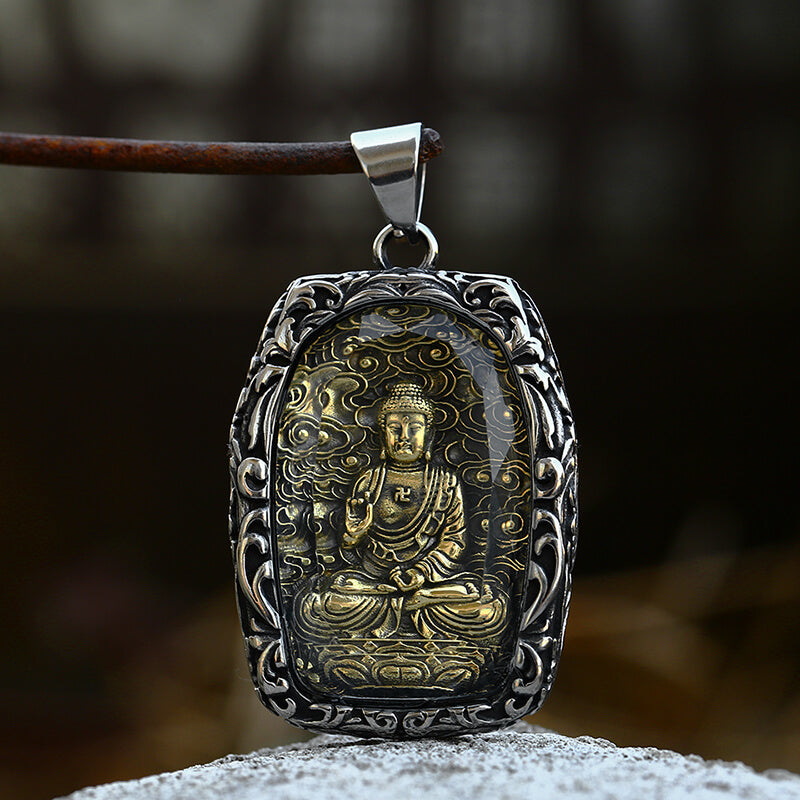 Buddhist Bodhisattva Stainless Steel Pendant | Gthic.com