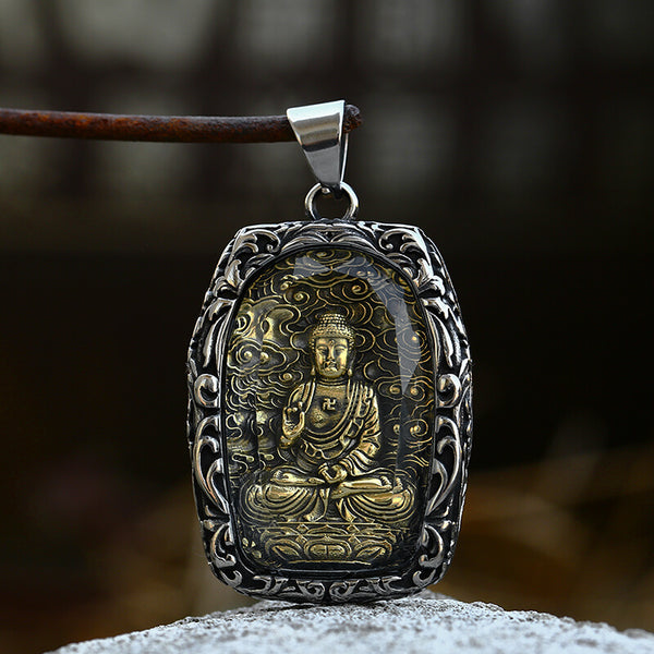 Buddhist Bodhisattva Stainless Steel Pendant | Gthic.com