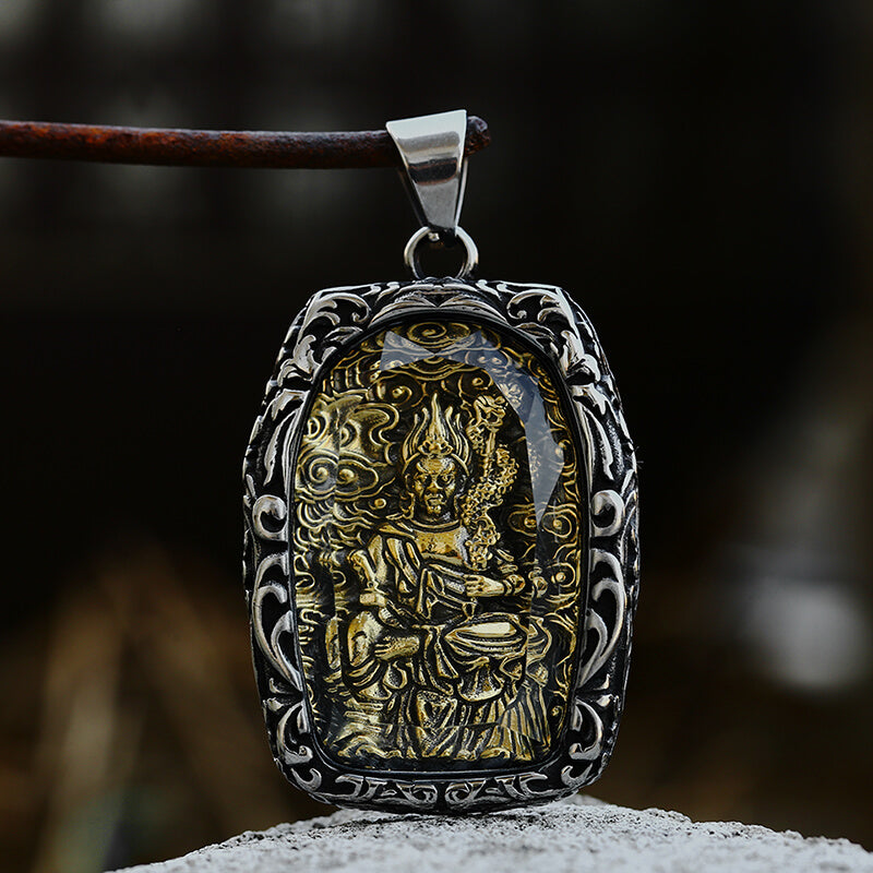 Buddhist Bodhisattva Stainless Steel Pendant | Gthic.com