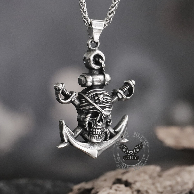 Death Pirate Stainless Steel Pendant04 | Gthic.com
