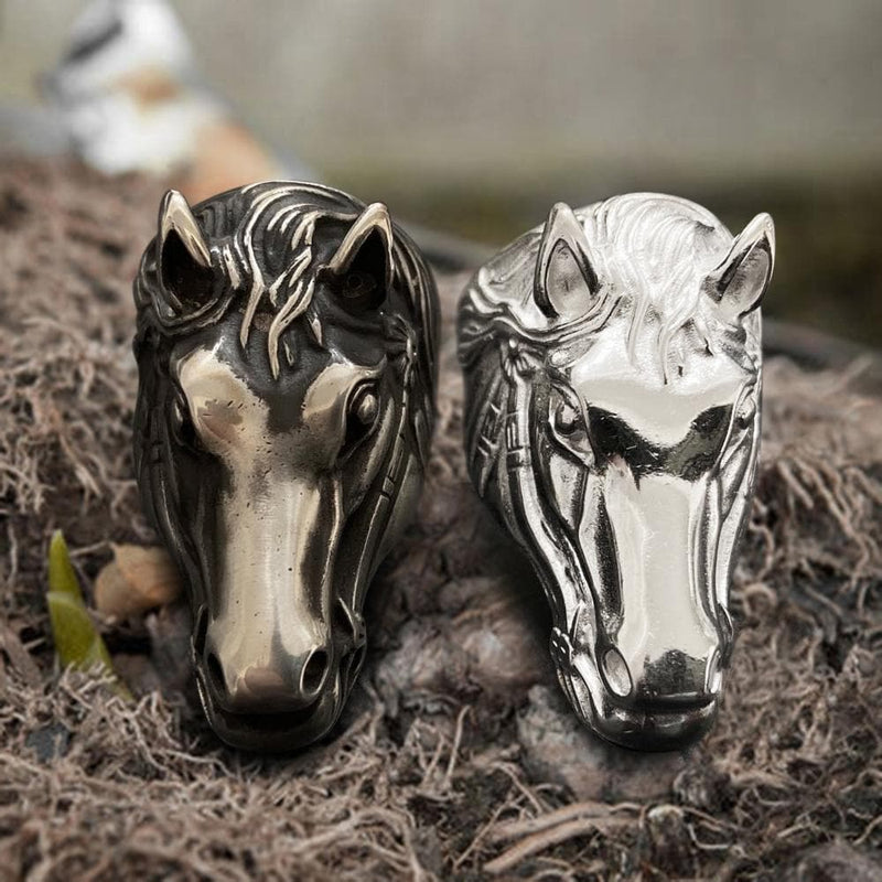 Horse Head Sterling Silver Animal Ring