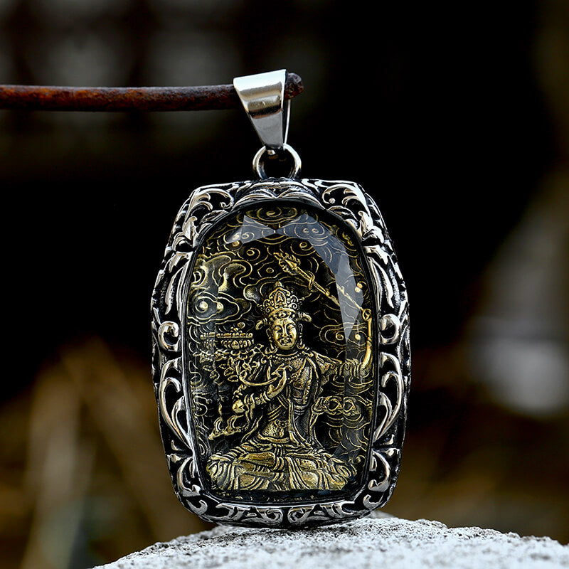 Buddhist Bodhisattva Stainless Steel Pendant | Gthic.com