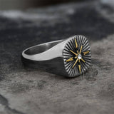 Minimalist Polaris CZ Stainless Steel Ring | Gthic.com