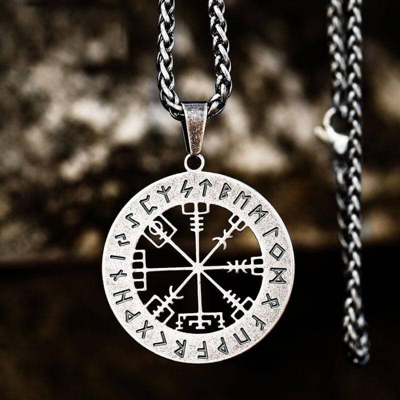 Vegvisir Viking Compass Stainless Steel Pendant 03 | Gthic.com