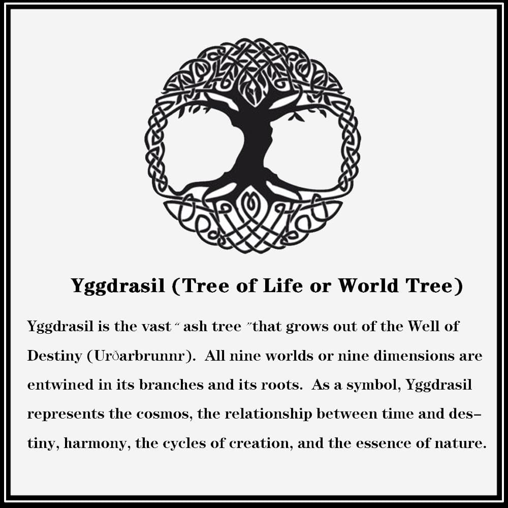 Yggdrasil 316L Edelstahl Wikingerring