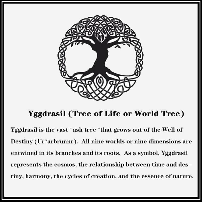 Viking Tree of Life Alloy Leather Bracelet