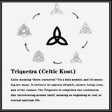 Keltischer Triquetra-Knoten-Wikingerring aus Edelstahl