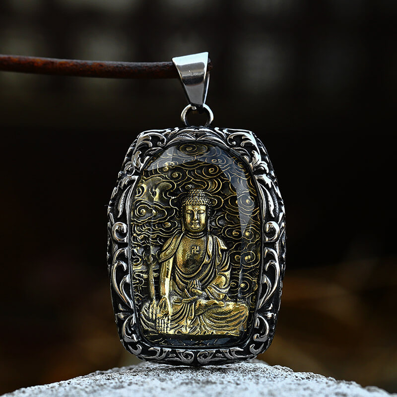 Buddhist Bodhisattva Stainless Steel Pendant | Gthic.com