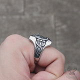 Baphomet Stainless Steel Satan Ring