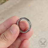 Striped Pattern Stainless Steel Ring