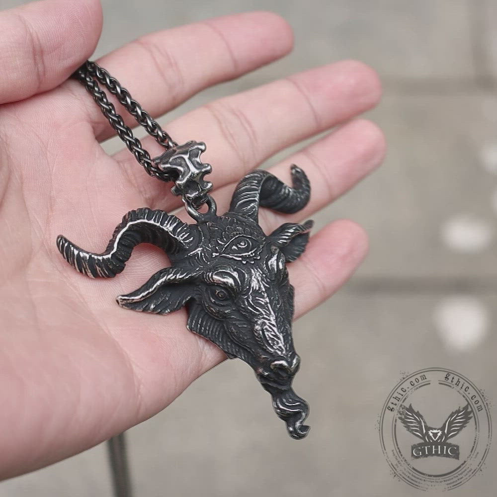 Satan Devil Goat Stainless Steel Pendant