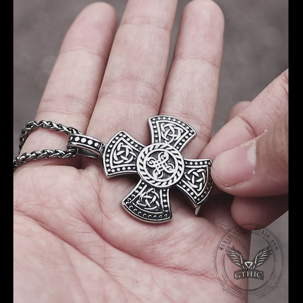 Celtic Knots Stainless Steel Viking Pendant