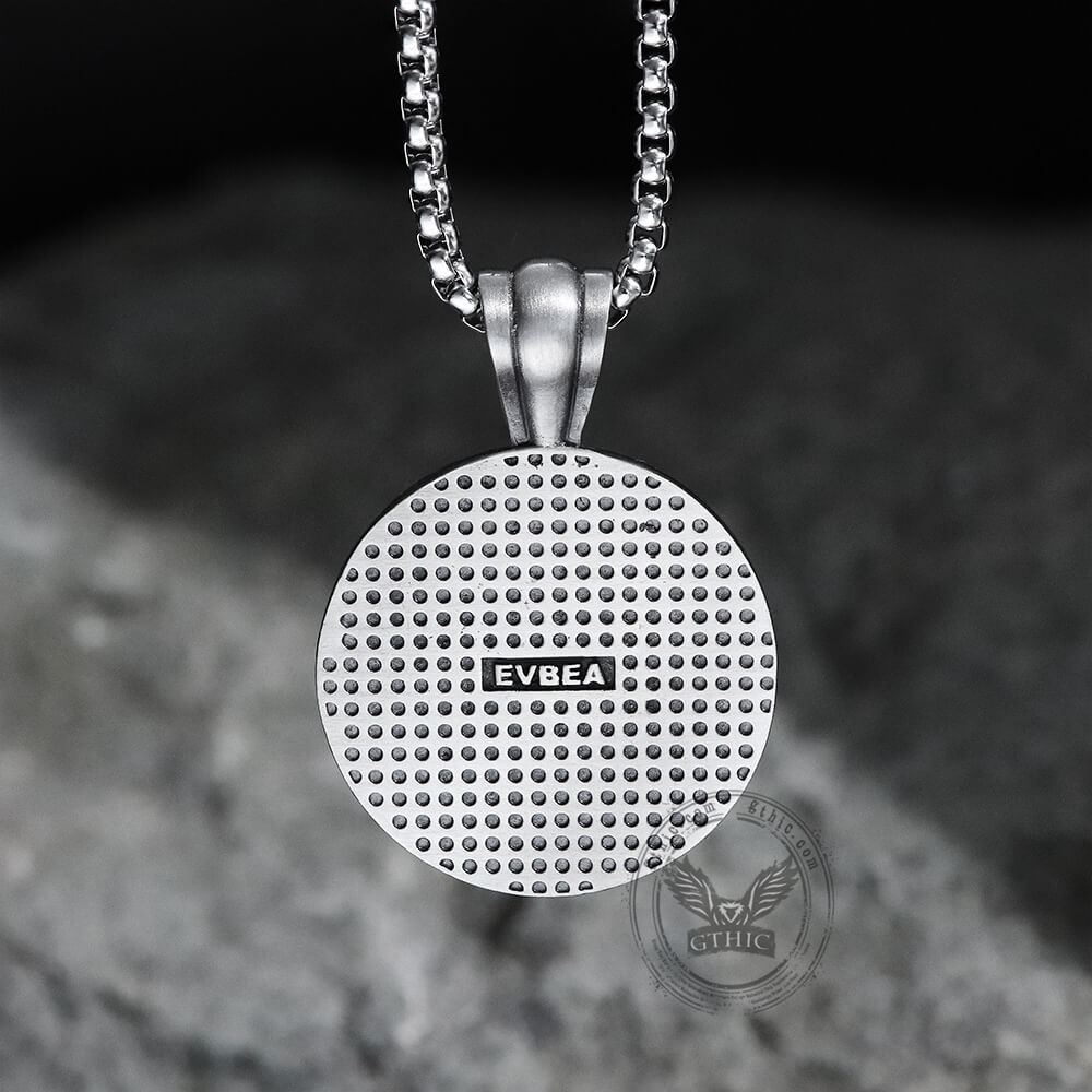 AG Masonic Round Pure Tin Necklace