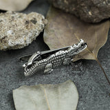 Alligator Brass Animal Tie Clip | Gthic.com