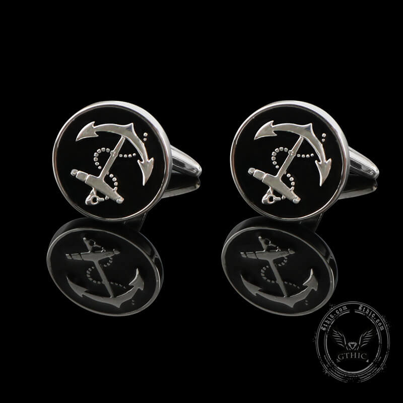 Anchor Brass Marine Cufflinks