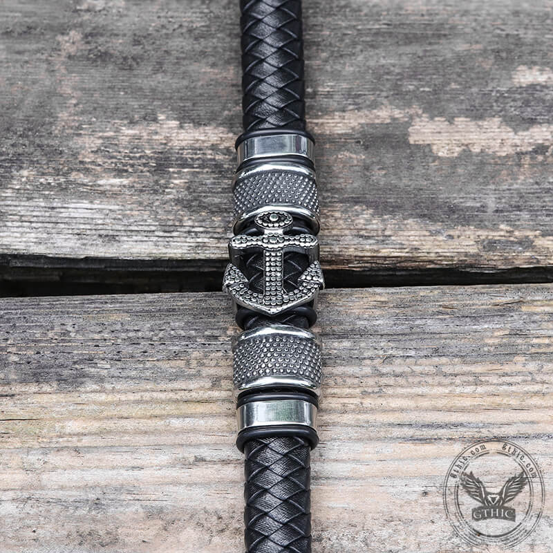 Anchor Scale Stainless Steel Marine Bracelet | Gthic.com