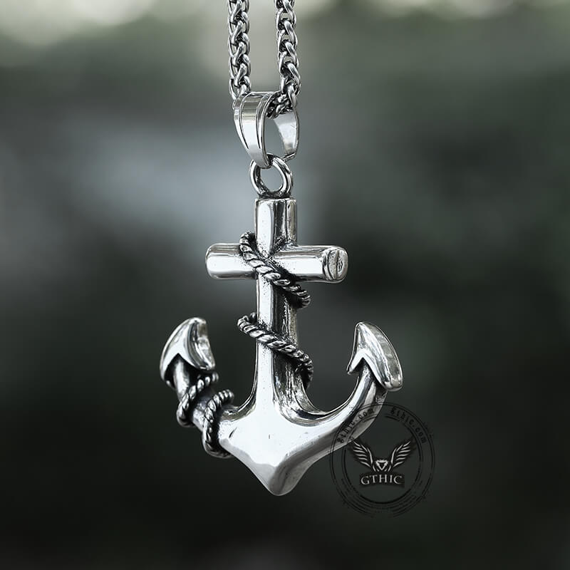 Anchor Stainless Steel Marine Pendant | Gthic.com