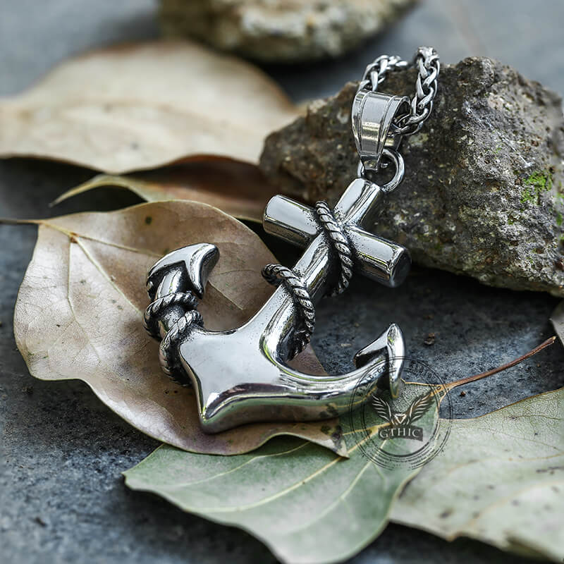 Anchor Stainless Steel Marine Pendant | Gthic.com