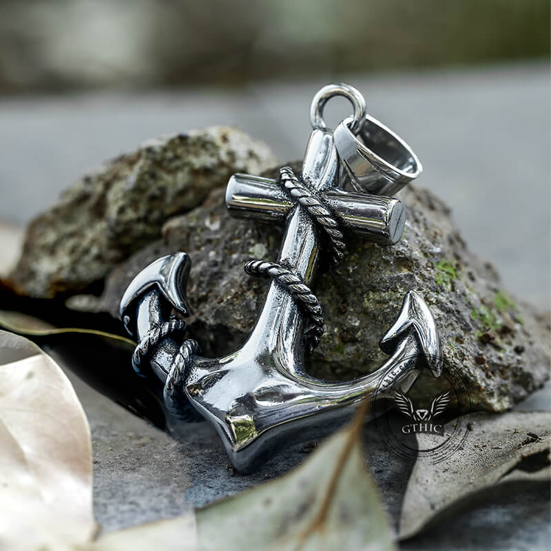 Anchor Stainless Steel Marine Pendant | Gthic.com