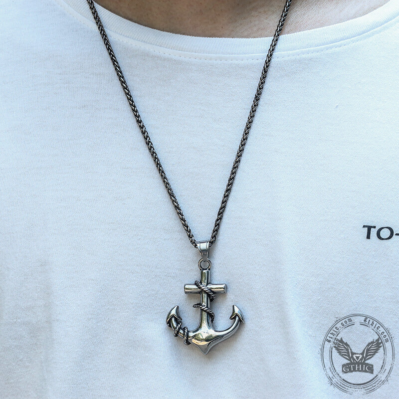 Anchor Stainless Steel Marine Pendant