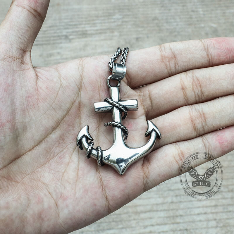 Anchor Stainless Steel Marine Pendant