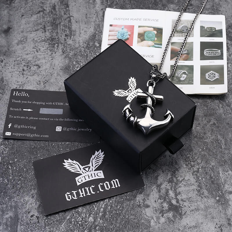 Anchor Stainless Steel Marine Pendant