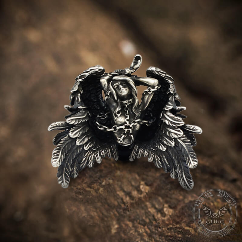 Andromeda Angel Wings Sterling Silver Greek Mythology Pendant