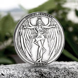 Angel And Demon Alloy Hobo Nickel Coin Pendant | Gthic.com