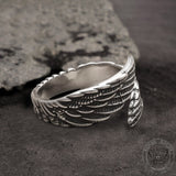 Angel Wing Stainless Steel Ring | Gthic.com
