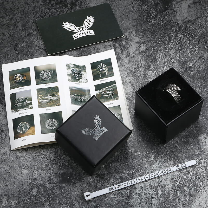 Angel Wing Stainless Steel Ring