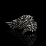 Angel Wing Sterling Silver Ring | Gthic.com