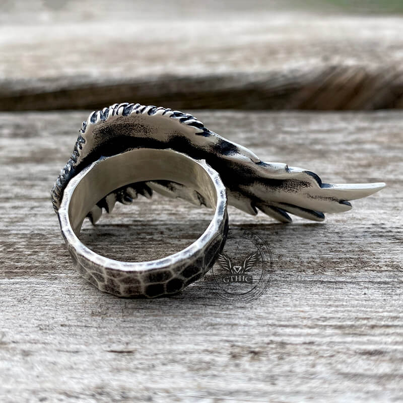 Angel Wing Sterling Silver Ring
