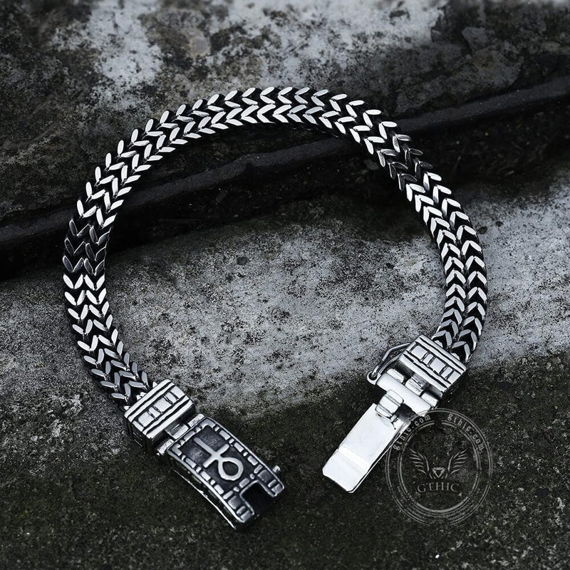 Ankh Stainless Steel Bracelet 03 | Gthic.com 