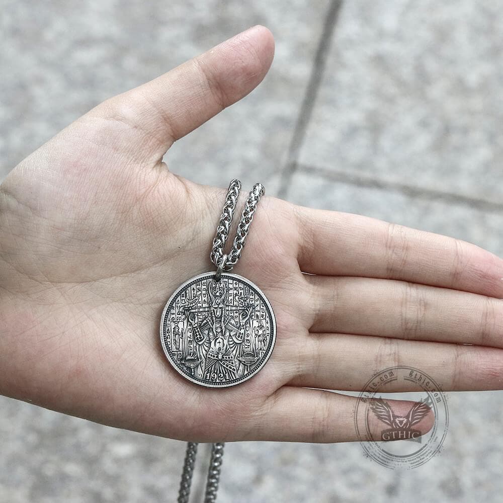 Anubis Weighing of Souls Hobo Nickel Pendant | Gthic.com