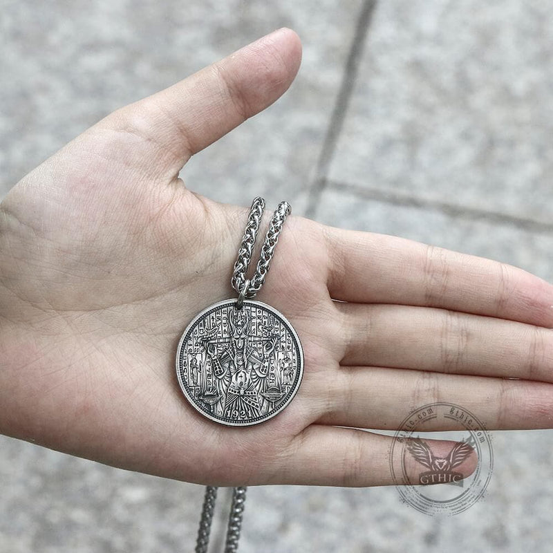 Anubis Weighing of Souls Hobo Nickel Pendant | Gthic.com