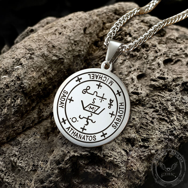 Archangel Michael Seal of Solomon Stainless Steel Pendant | Gthic.com