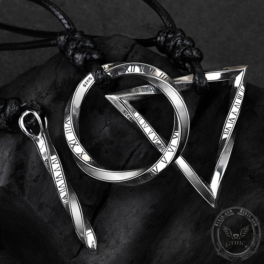 Arrow of Time and Möbius Sterling Silver Necklace | Gthic.com