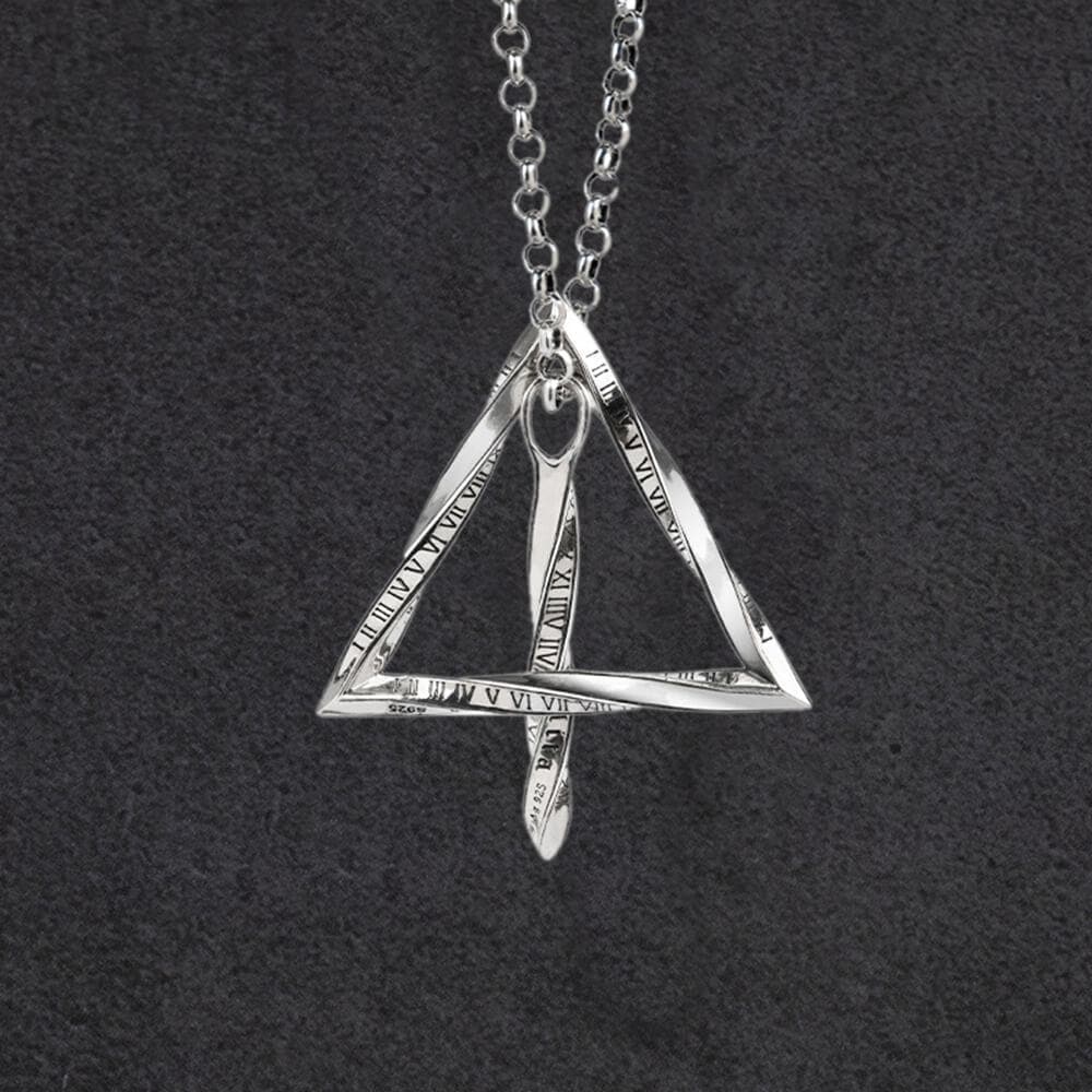 Arrow of Time and Möbius Sterling Silver Necklace | Gthic.com