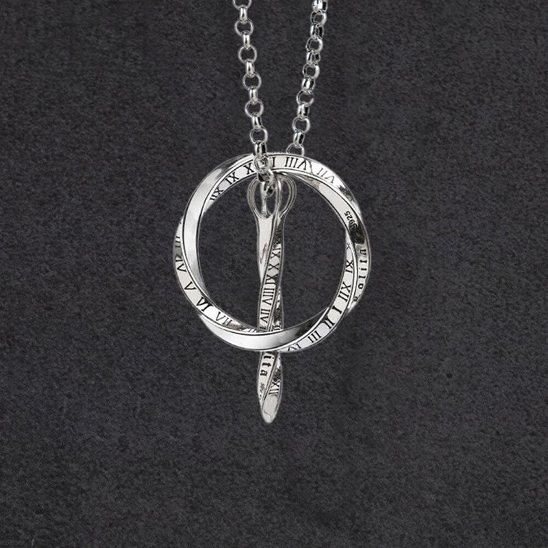 Arrow of Time and Möbius Sterling Silver Necklace | Gthic.com