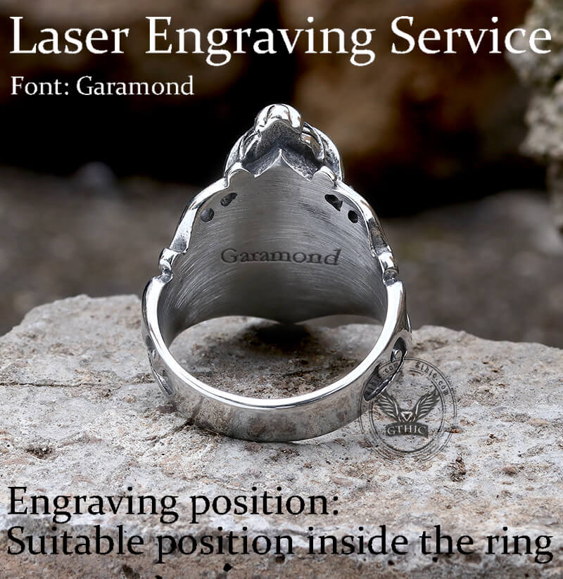 Auspicious Elephant Stainless Steel Animal Ring