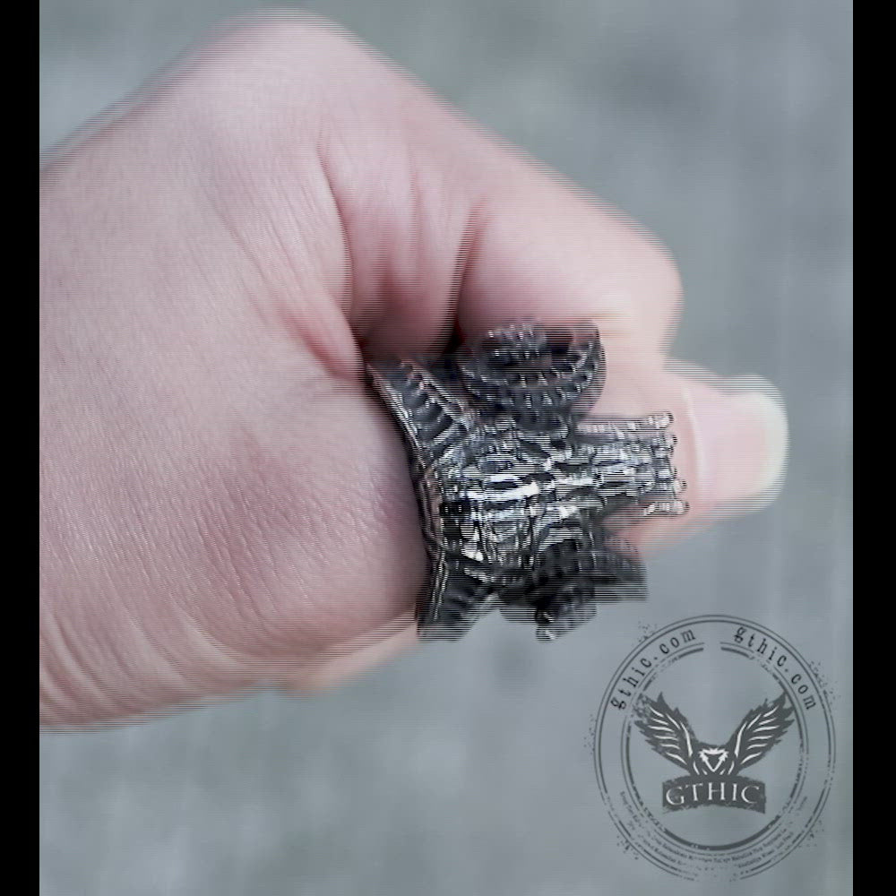 Domineering Sheep Head Stainless Steel Beast Skull Ring