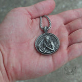 The Virgin in Prayer Pure Tin Necklace