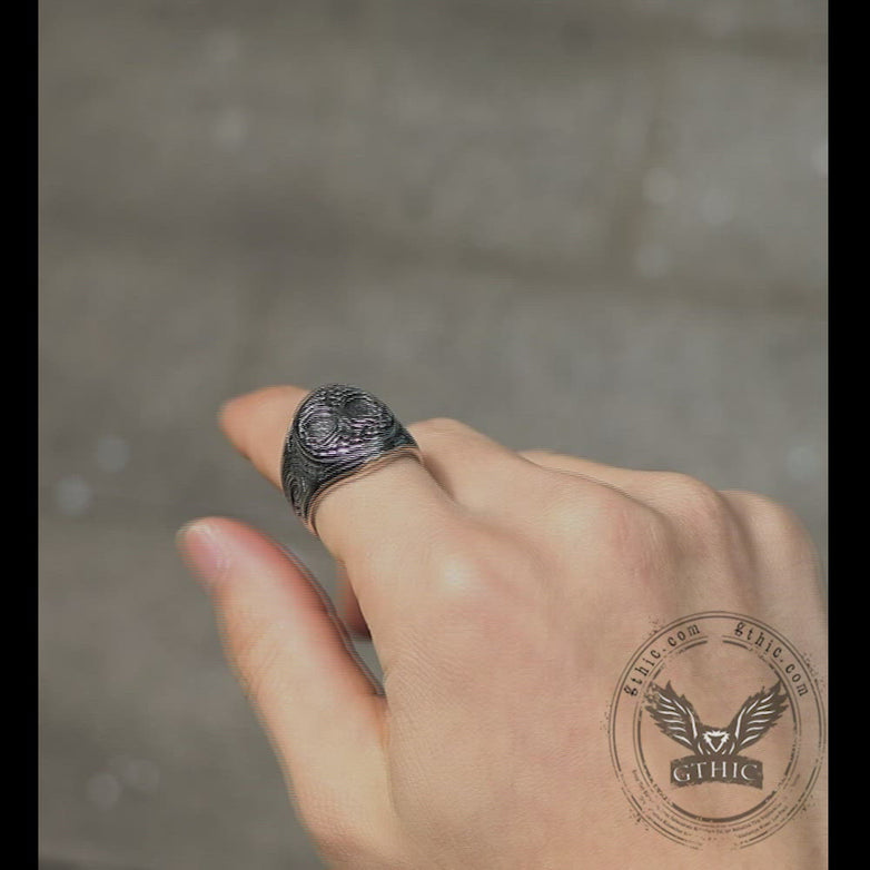 Yggdrasil Stainless Steel Viking Signet Ring